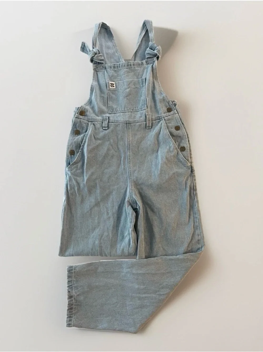 Lucy & Yak Organic Cotton Easton Light Blue Denim Overalls Dungarees